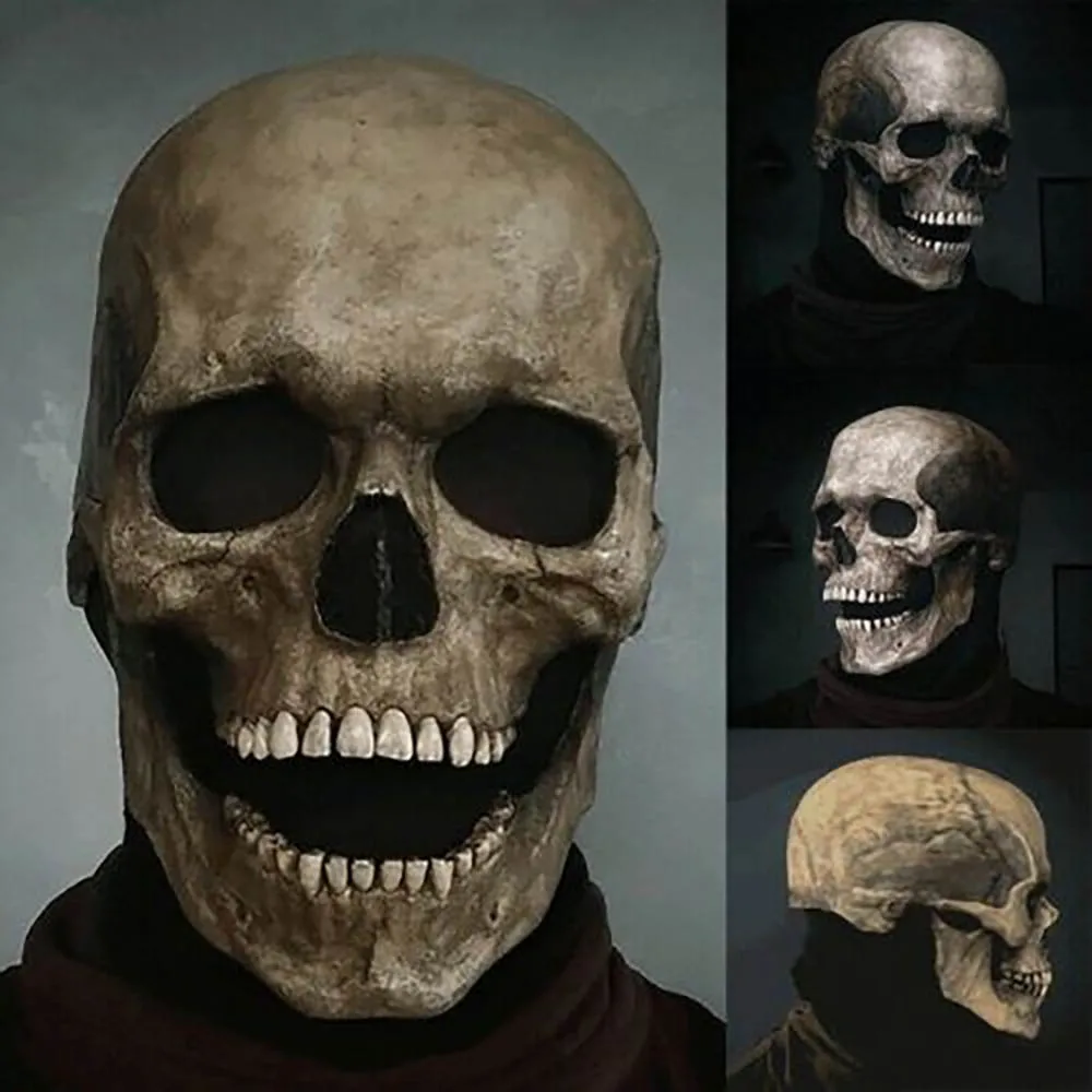 Led Purge Mask Halloween - Masker Halloween lateks dekorasi horor kepala