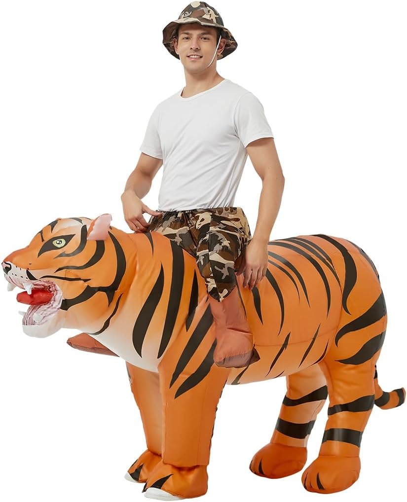 Costumes - Kostum Harimau Tiup untuk Dewasa, Kostum