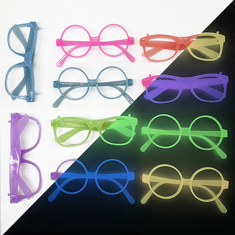 Glow In The Dark Party Glasses - 1 Buah Kacamata Neon Menyala Dalam