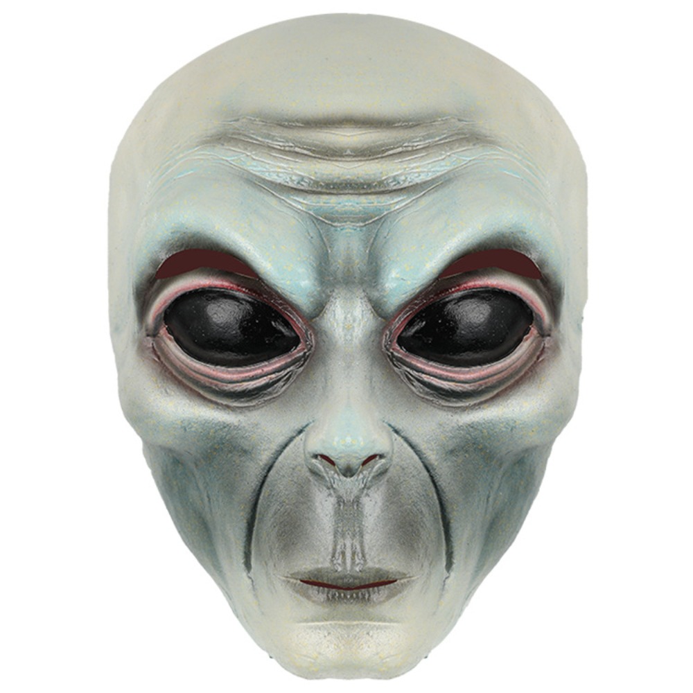 Topeng Alien Bahan Latex, Tope - Latex Alien Mask Realistic ulasan dan harga