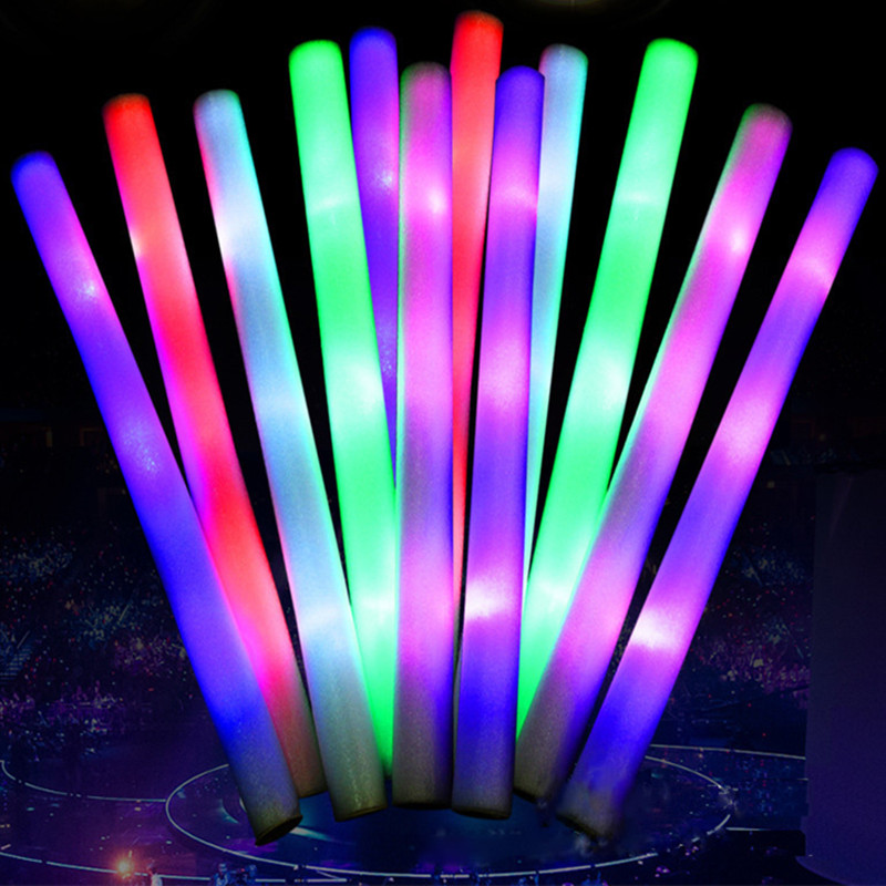 30 Buah Tongkat Busa Berwarna- - Flashing Led Foam Sticks Party ulasan dan harga