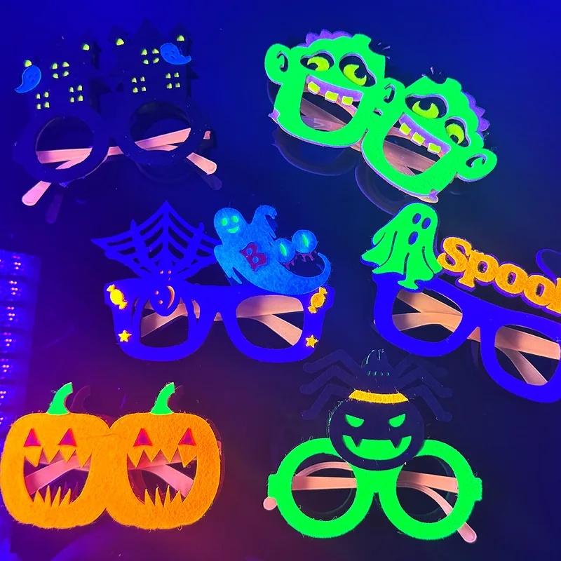 Bingkai Kacamata Berbahan Felt - Glow In The Dark Party Glasses ulasan dan harga