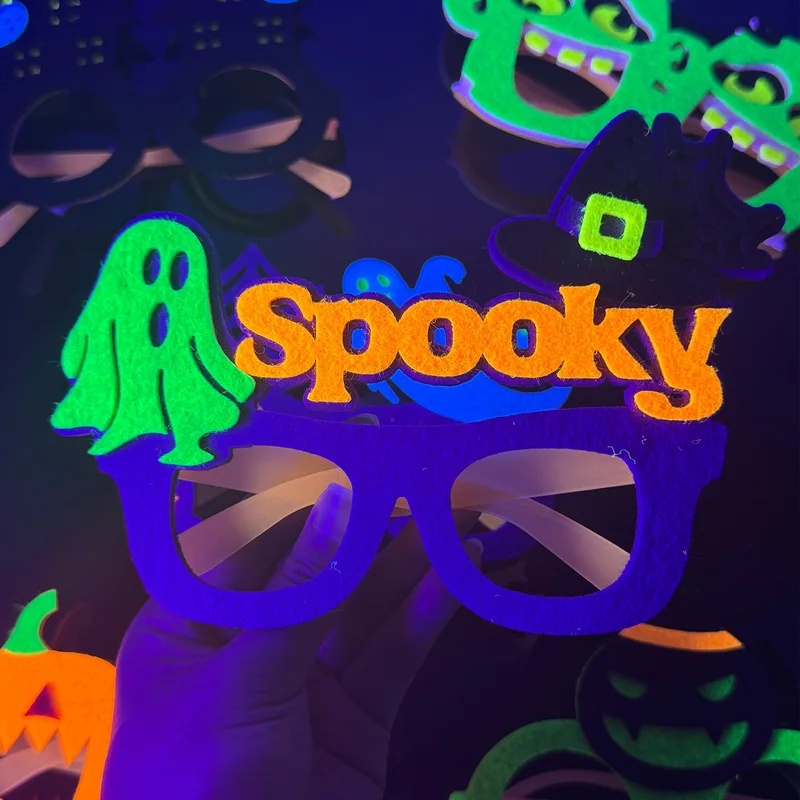 Bingkai Kacamata Berbahan Felt - Glow In The Dark Party Glasses ulasan dan harga
