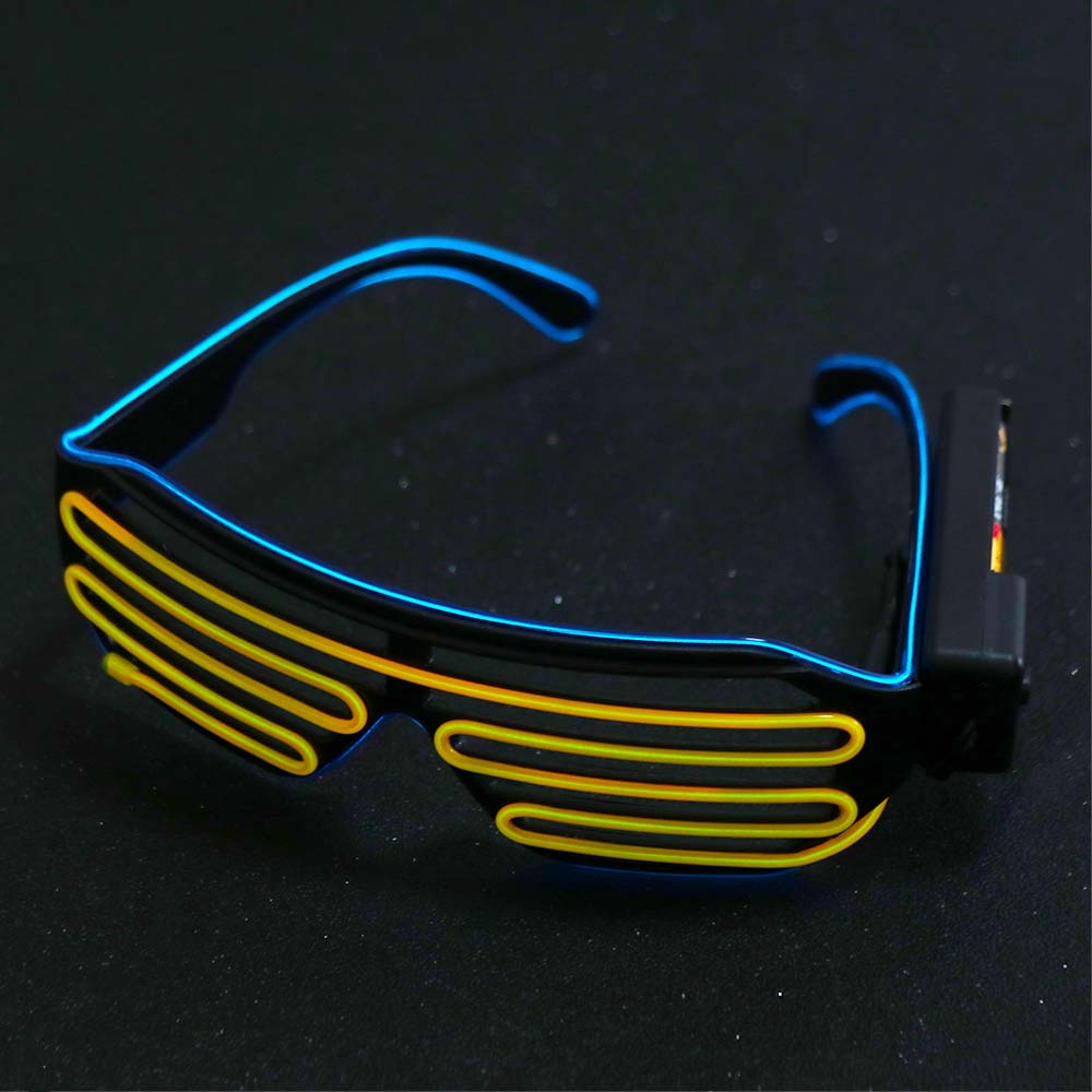 Kacamata LED Nirkabel Fashion, - Glow In The Dark Party Glasses ulasan dan harga