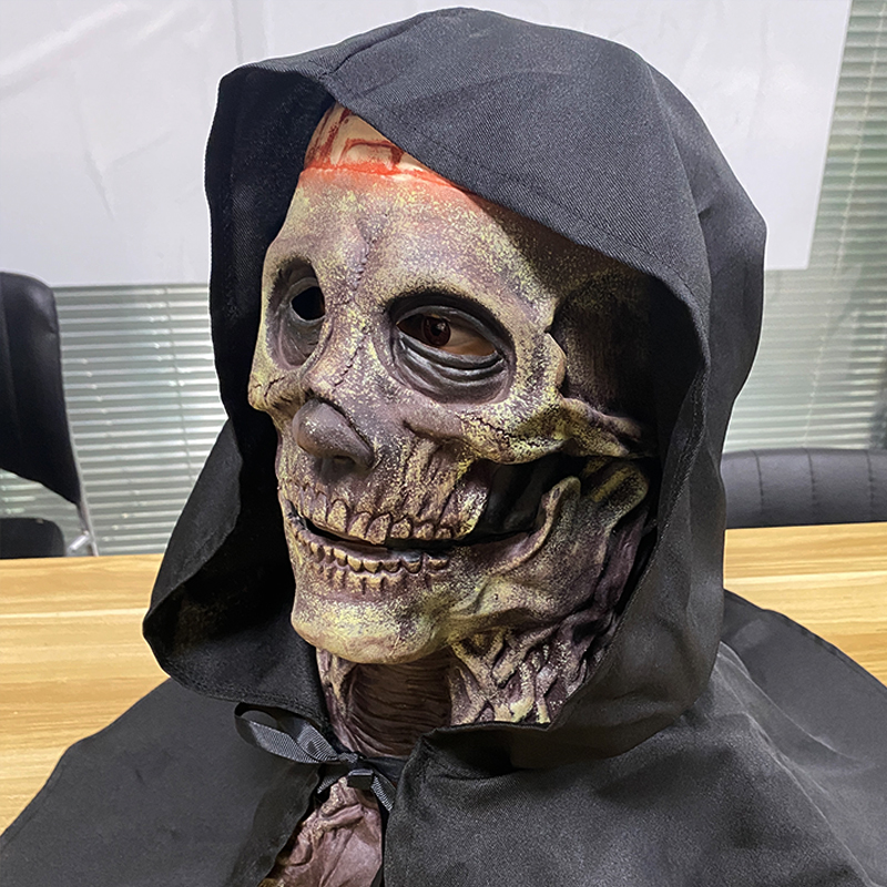 Topeng Kerangka Otak Menyeramk - Led Purge Mask Halloween ulasan dan harga