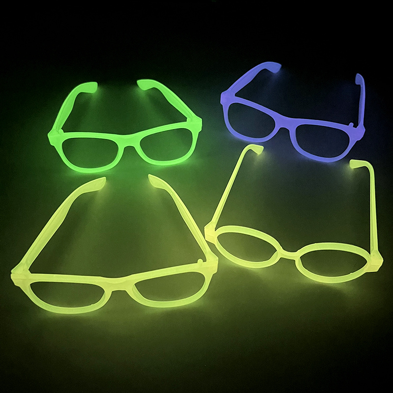 1 Buah Kacamata Neon Menyala D - Glow In The Dark Party Glasses ulasan dan harga